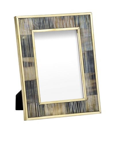 Mela Artisans Inlaid Bone Zambia Photo Frame, 5 x 7