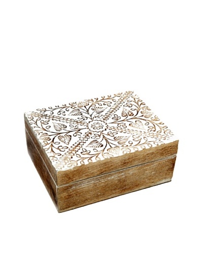 Mela Artisans Ivy Mango Wood Decorative Box