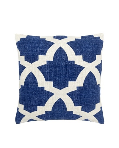 Mela Artisans Ava Silk Pillow, Indigo