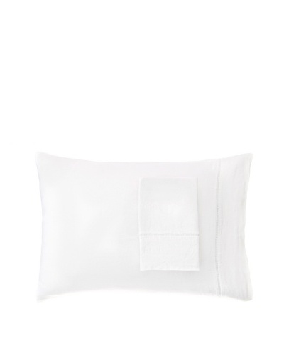 Melange Home Linen Hemstitch Pillowcase Set