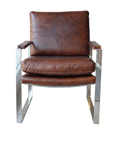 Melange Home Milano Chair, Vintage Brown