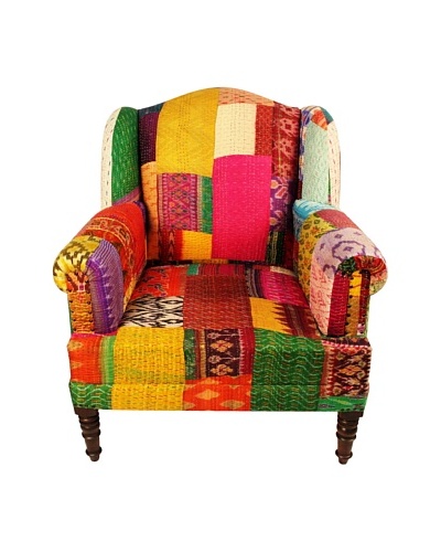 Melange Home Bengali One-of-a-Kind Chair, Mixed Ikat