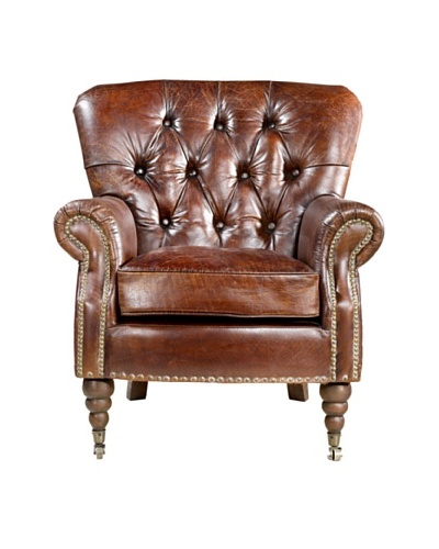 Melange Home Bristol Chair, Vintage Brown