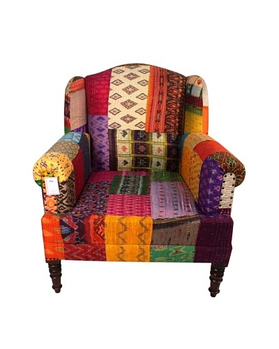 Melange Home Bengali One-of-a-Kind Chair, Mixed Ikat