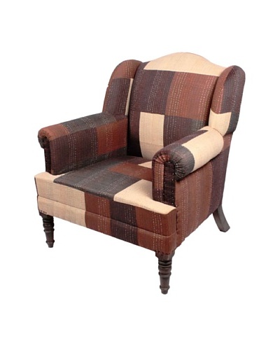 Melange Home Bengali One-of-a-Kind Chair, Miked Ikat