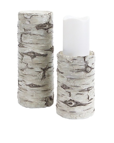 Melrose Set of 2 Birch Candle Holders