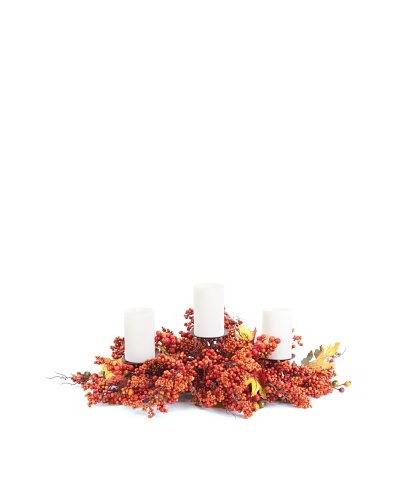 Melrose International Fall Berry Candle Centerpiece