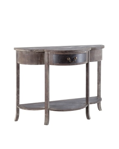 Mercana Chicago Ave Console Table, Brown/Black