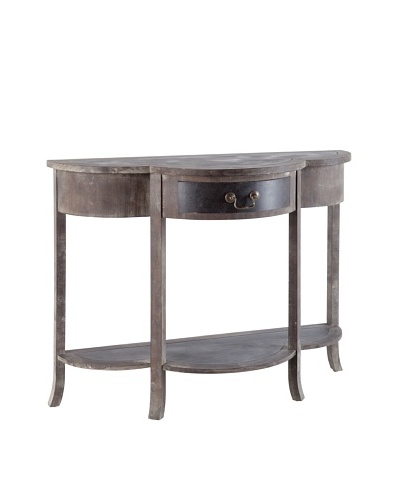 Mercana Chicago Ave Console Table, Brown/Black