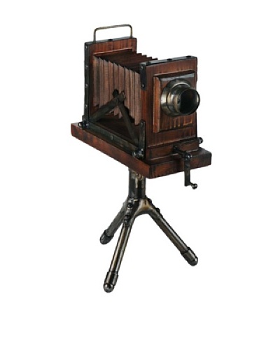 Mercana “Frozen in Time” Wood & Metal Decorative Camera