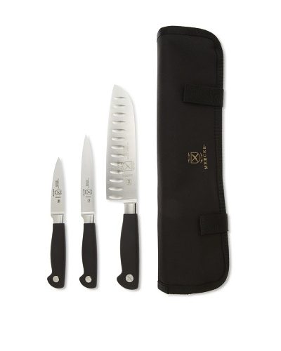 Mercer Cutlery Genesis 4-Piece Forged Starter Set [Steel/Black]