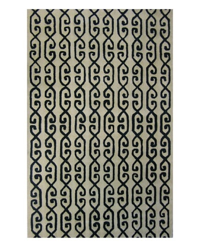 Meva Rugs Rhythm Rug, Ivory, 5' x 8'