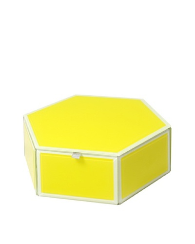 Mia Collection Glass Hexagon Storage Box