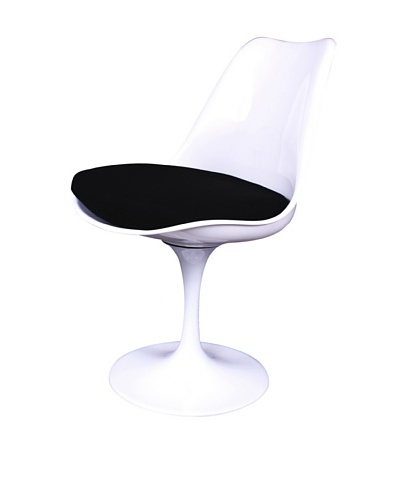 Control Brand Late Fifties-Inspired Side Chair, White/Black