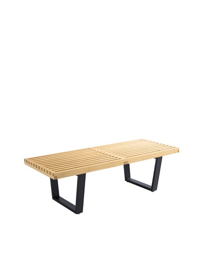 Control Brand Kolding Bench, Light Natural/Black