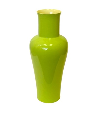 Middle Kingdom Medium Lover Vase, Yellow/Apple Green