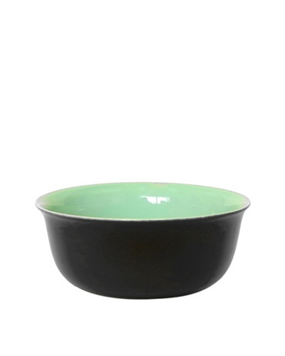 Middle Kingdom Porcelain Bowl, Aqua/Spice Green