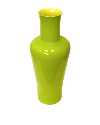 Middle Kingdom Large Lover Vase, Yellow/Apple Green