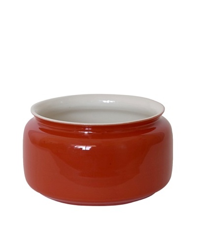 Middle Kingdom Mini Persimmon Vase, Coral Red