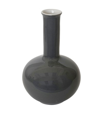 Middle Kingdom Mini Beauty Vase, Steel Grey