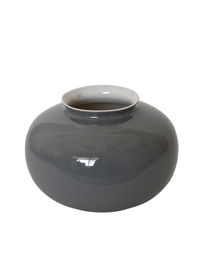 Middle Kingdom Mini Apple Vase, Steel Grey