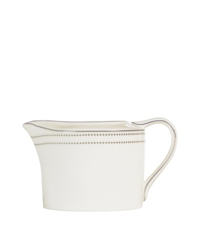 Mikasa Chelsea Platinum Creamer, Ivory/Platinum