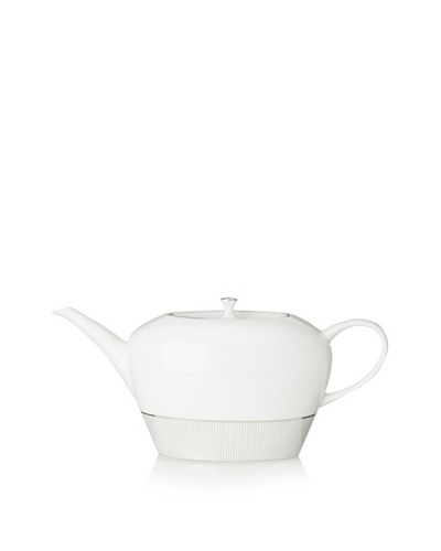 Mikasa 1.5 qt. Platinum Shimmer Tea Server, White/Platinum