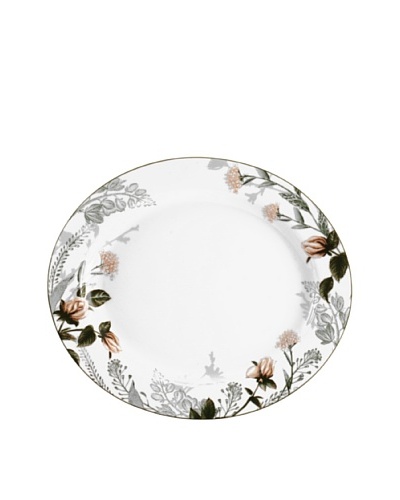 Mikasa Chateau Garden 14.75 Oval Platter, White