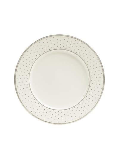 Mikasa Chelsea Platinum Accent Plate, Ivory/Platinum