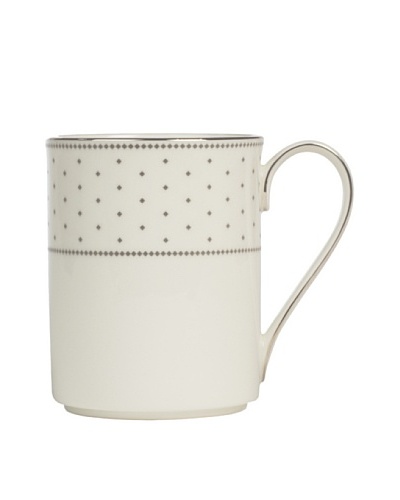 Mikasa Chelsea Platinum 12-Oz. Mug, Ivory/Platinum