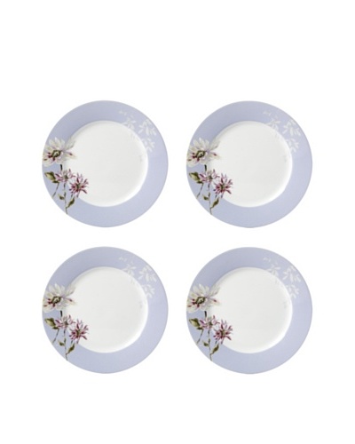 Mikasa Set of 4 Silk Floral Appetizer Plates