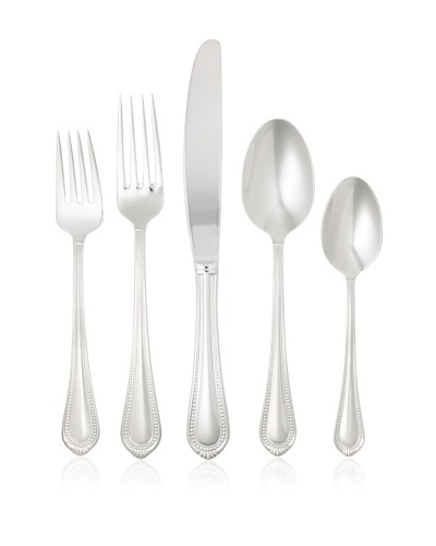 Mikasa 20-Piece Regent Bead Flatware Set, Silver