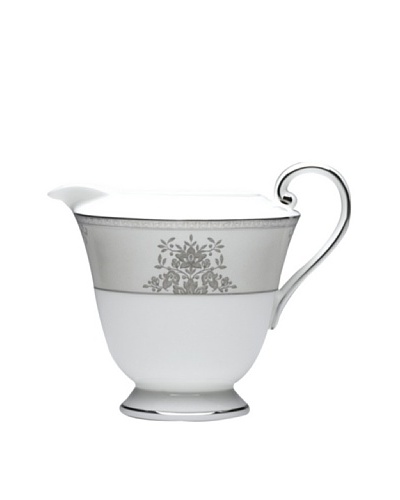 Mikasa Floral Elegance Creamer, White/Platinum