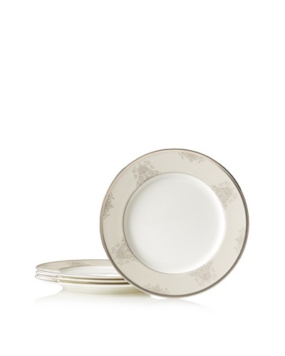 Mikasa Floral Elegance Dinner Plate, White/Platinum