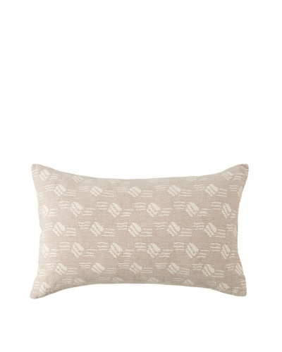 Mili Design NYC Waves Pillow, Taupe, 12 x 18