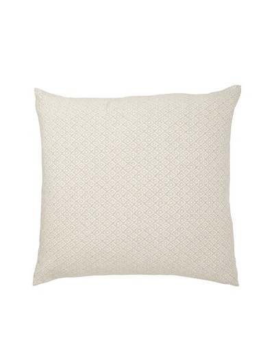 Mili Design NYC Squares Pillow, Taupe, 22″ x 22″