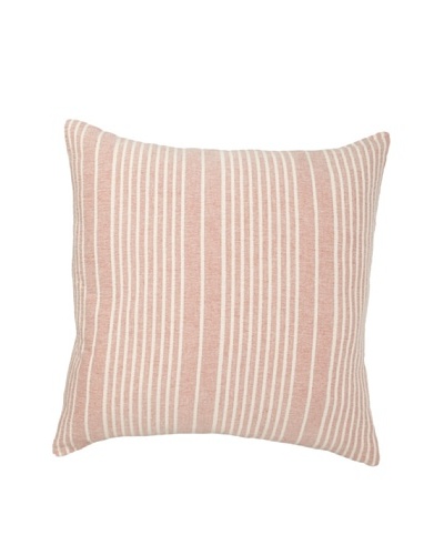 Mili Design NYC Stripes Pillow, Red, 20″ x 20″