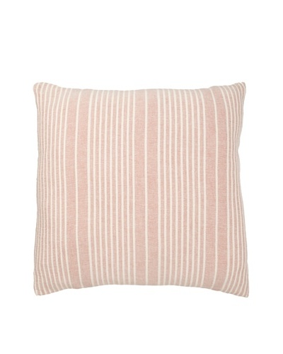 Mili Design NYC Stripes Pillow, Red, 22″ x 22″