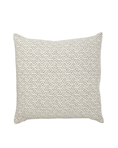 Mili Design NYC Geometric Pillow, Grey, 22″ x 22″