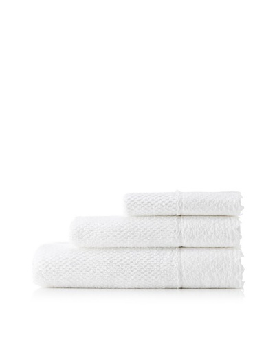Mili Designs NYC Stonewash Towel Set, White