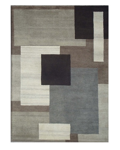 Mili Designs NYC Abstract Cubes Rug, 5′ x 8′