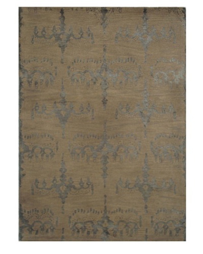 Mili Designs NYC Moss Brocade Rug, 5' x 8'