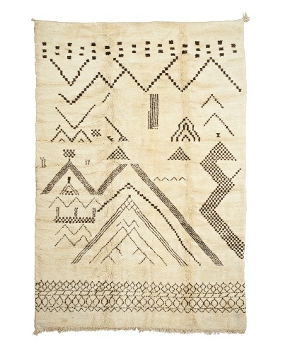 Mili Designs NYC Moroccan Beni Ourain, Berber, 7' x 10' 4