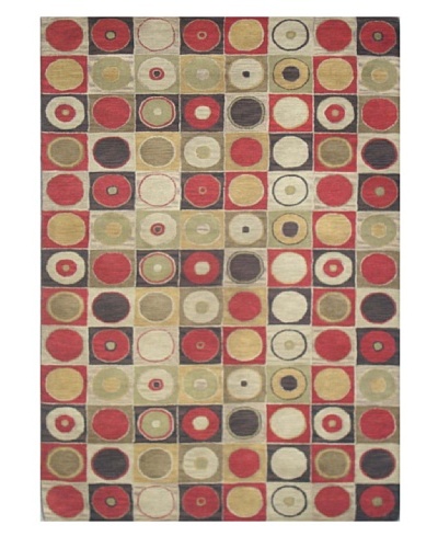 Mili Designs NYC Square Patterned Rug, Multi, 5′ x 8′