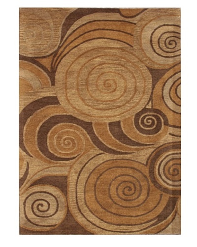 Mili Designs NYC Lollipop Patterned Rug, Tan/Multi, 5' x 8'