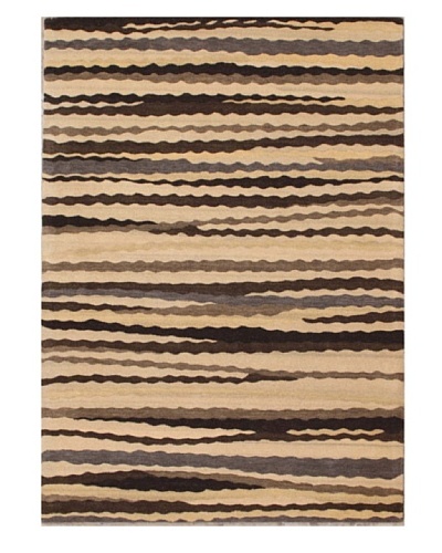 Mili Designs NYC Sandy Patterned Rug, Tan/Multi, 5' x 8'