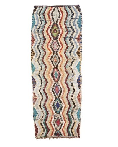 Mili Designs NYC Boucherouite Rug, Multi, 3′ 6″ x 10′ Runner