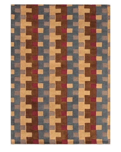 Mili Designs NYC Bricklane Patterned Rug, Multi, 5′ x 8′