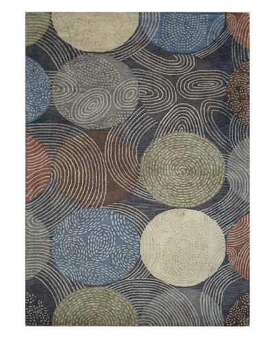 Mili Designs NYC Circles Rug, 5' x 8'