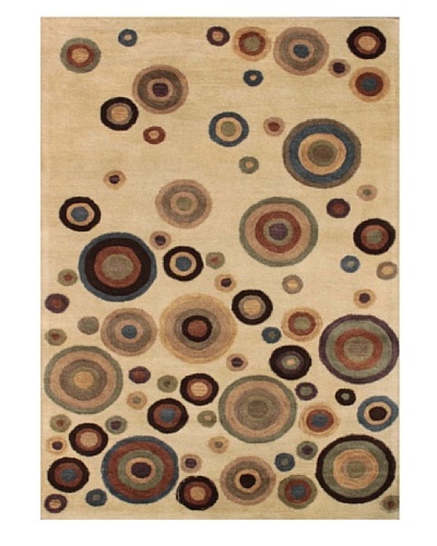 Mili Designs NYC Dots Patterned Rug, Multi, 5′ x 8′